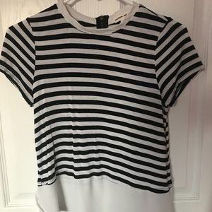 Black and White Striped T- Shirt